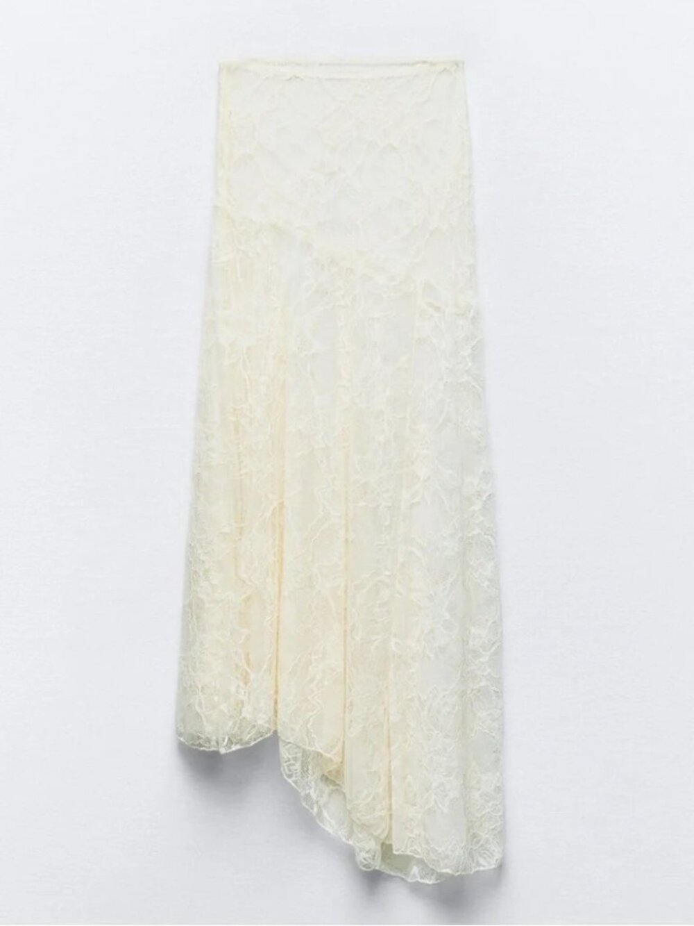 Zara, Asymmetric Lace Skirt | Size: S